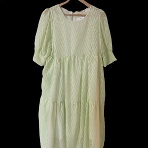 NWT Pink Ripple mint green midi dress